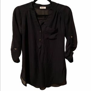 *3 FOR $10* Ardene sheer black blouse size xs